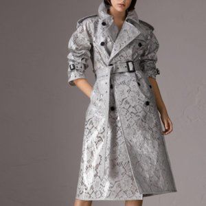 Burberry Lace Laminated Trench Coat